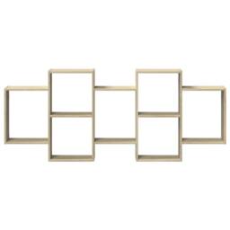 Berkfield Home Wall Shelf Sonoma Oak 159x18x65 cm Engineered Wood in Light Tan - Size: 159 x 18 x 65 cm - thumbnail 4