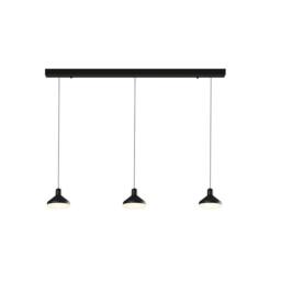 Netlighting Antaras 3 Light Linear Bar Pendant 24W LED 3000K 1770lm Black - thumbnail 1