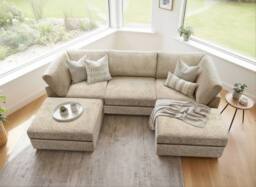The Great Sofa Company Hyde U Shape Corner Sofa in Stone - thumbnail 6