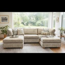 The Great Sofa Company Hyde U Shape Corner Sofa in Stone - thumbnail 1
