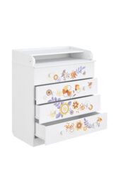 Shefa Line Shefa 800 Kids Changing Dresser Bike Tour White (2 Boxes) - thumbnail 4