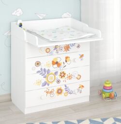 Shefa Line Shefa 800 Kids Changing Dresser Bike Tour White (2 Boxes) - thumbnail 1