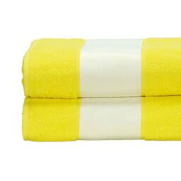 ARTG Subli-Me Bath Towel in Bright Yellow - thumbnail 2