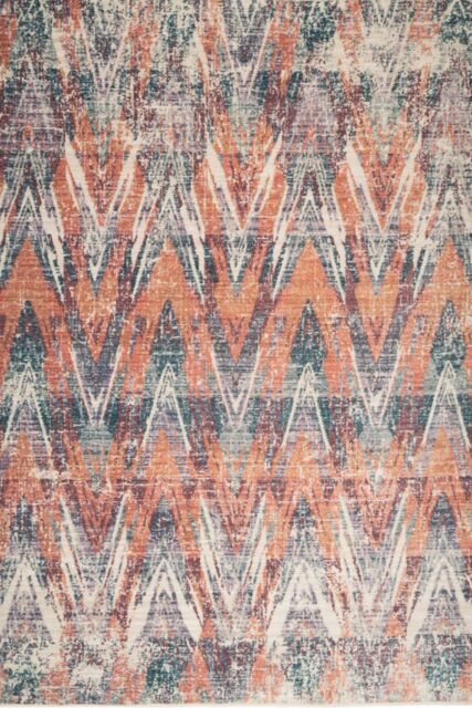 Kukoon Beige Multi-Colour Abstract Soft Chenille Washable Living Room Area Rug - Size: 120 cm x 170 cm - image 1