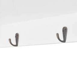 Berkfield Home Modern White MDF Wall Cabinet Display Shelf Book/DVD/Glass Storage - thumbnail 7