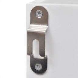 Berkfield Home Modern White MDF Wall Cabinet Display Shelf Book/DVD/Glass Storage - thumbnail 6