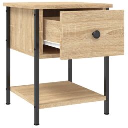 Berkfield Home Bedside Tables 2 pcs Sonoma Oak 34x35.5x45 cm Engineered Wood in Brown - thumbnail 6