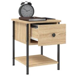 Berkfield Home Bedside Tables 2 pcs Sonoma Oak 34x35.5x45 cm Engineered Wood in Brown - thumbnail 5