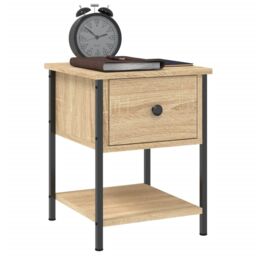 Berkfield Home Bedside Tables 2 pcs Sonoma Oak 34x35.5x45 cm Engineered Wood in Brown - thumbnail 4