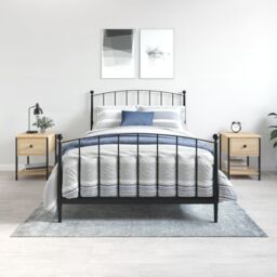 Berkfield Home Bedside Tables 2 pcs Sonoma Oak 34x35.5x45 cm Engineered Wood in Brown - thumbnail 1