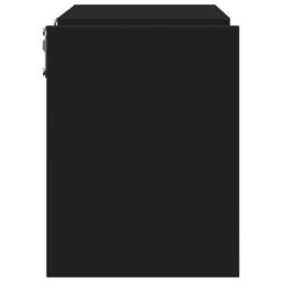 Berkfield Home Wall Shelf 2 pcs Black 100x15x20 cm Engineered Wood - Size: 100 x 15 x 20 cm - thumbnail 6