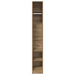 Berkfield Home Wardrobe Artisian Oak 30x50x200 cm Engineered Wood in Brown - Size: 30 x 50 x 200 cm - thumbnail 4