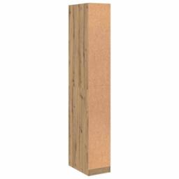 Berkfield Home Wardrobe Artisian Oak 30x50x200 cm Engineered Wood in Brown - Size: 30 x 50 x 200 cm - thumbnail 6