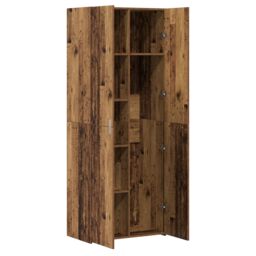 Berkfield Home Highboard Old Wood 70x42.5x185 cm Engineered Wood in Brown - thumbnail 5