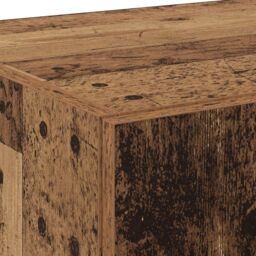 Berkfield Home Highboard Old Wood 70x42.5x185 cm Engineered Wood in Brown - thumbnail 9