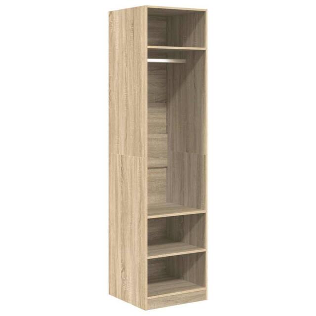 Berkfield Home Wardrobe Sonoma Oak 50x50x200 cm Engineered Wood in Brown - Size: 50 x 50 x 200 cm - image 1