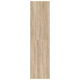 Berkfield Home Wardrobe Sonoma Oak 50x50x200 cm Engineered Wood in Brown - Size: 50 x 50 x 200 cm - thumbnail 6