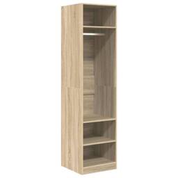 Berkfield Home Wardrobe Sonoma Oak 50x50x200 cm Engineered Wood in Brown - Size: 50 x 50 x 200 cm - thumbnail 1