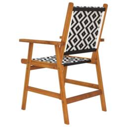 Berkfield Home Garden Chairs 8 pcs Solid Acacia Wood in Brown - thumbnail 6