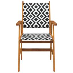 Berkfield Home Garden Chairs 8 pcs Solid Acacia Wood in Brown - thumbnail 4