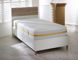 Starlight Beds Lunar Luxe Hybrid Mattress 7.5 Inch Deep Memory Foam & Coil Spring in White - Size: Double - thumbnail 4