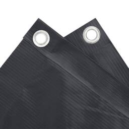 Berkfield Home Modern Balcony Screen Oxford Fabric 90x600 cm Anthracite in Dark Grey - thumbnail 1