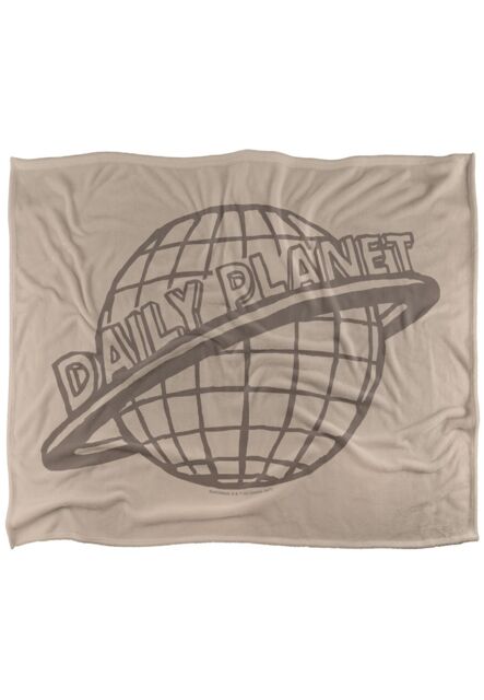 Warner Brothers Superman Officially Licensed Silky Touch Super Soft Throw Blanket 152 x 127 cm in White - image 1
