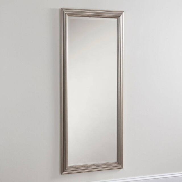 Yearn Mirrors Silvery Champagne Full Length Mirror 166.5x75cm in Silver - Size: 166.5x75 cm - image 1