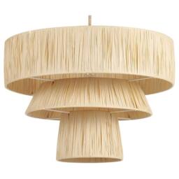 Wyld and Coco Japandi Pendant Lamp - Natural Paper Shade Jute Cord - thumbnail 2