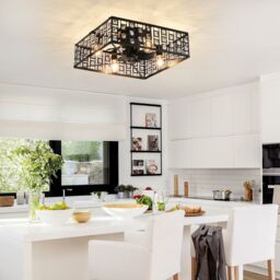 Garwarm 7- Blade 50cm Ceiling Fan with Remote Control & Light Kit Included in Black - thumbnail 4