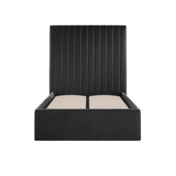 Lemon Pavilion Furniture Berlin Tall Ottoman Single Bed Frame (Pack of 2) - L203xW108xH124 cm in Black - thumbnail 2