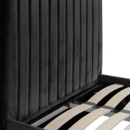 Lemon Pavilion Furniture Berlin Tall Ottoman Single Bed Frame (Pack of 2) - L203xW108xH124 cm in Black - thumbnail 5
