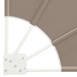 Berkfield Home Balcony Privacy Screen Folding Manual Taupe 140 x 140 cm Fabric - thumbnail 7