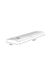 H&O Direct Frosted Window Door Awning Canopy Rain Cover in Clear - Size: XL - thumbnail 6