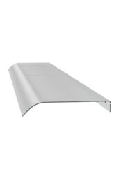H&O Direct Frosted Window Door Awning Canopy Rain Cover in Clear - Size: XL - thumbnail 3