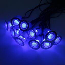 SPETLEK IP68 Outdoor LED Decking Lights 30mm Round in Blue - thumbnail 4