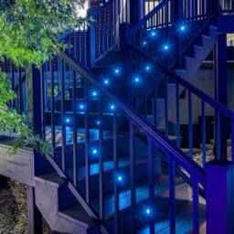 SPETLEK IP68 Outdoor LED Decking Lights 30mm Round in Blue - thumbnail 5