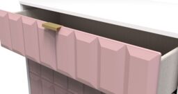 Ready Assembled 2 U Metro 3 Drawer Chest (Ready Assembled) in Dusty Pink - thumbnail 5