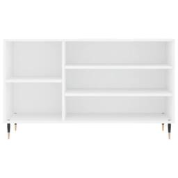 Berkfield Home Shoe Cabinet White 102x36x60 cm Engineered Wood - Size: 102 x 36 x 60 cm - thumbnail 4