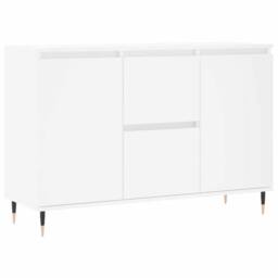 Berkfield Home Sideboard White 104x35x70 cm Engineered Wood - Size: 104 x 35 x 70 cm