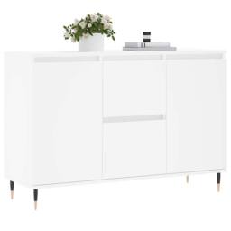Berkfield Home Sideboard White 104x35x70 cm Engineered Wood - Size: 104 x 35 x 70 cm - thumbnail 3