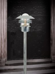 Nordlux Veje Outdoor Post Light Silver Galv Steel Garden E27 IP54 Mains - thumbnail 3
