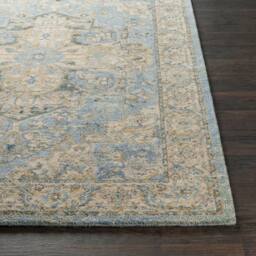Livabliss Avellino-Vintage Beige Blue Gray Traditional Boho High Pile Living Rug - Size: 200 cm x 280 cm - thumbnail 4