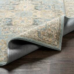 Livabliss Avellino-Vintage Beige Blue Gray Traditional Boho High Pile Living Rug - Size: 200 cm x 280 cm - thumbnail 3