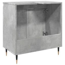 Berkfield Home Bathroom Cabinet Concrete Grey 58x33x60 cm Engineered Wood - Size: 58 x 33 x 60 cm - thumbnail 6