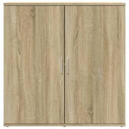 Berkfield Home Sideboard Sonoma Oak 79x38x80 cm Engineered Wood in Brown - Size: 79 x 38 x 80 cm - thumbnail 5