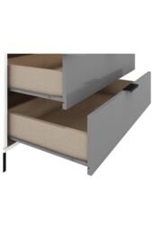 Seconique Madrid 3 Door 2 Drawer Mirrored Wardrobe in Grey - thumbnail 5