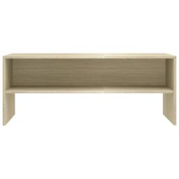 Berkfield Home TV Cabinet Sonoma Oak 100x40x40 cm Engineered Wood in Light Tan - Size: 100 x 40 x 40 cm - thumbnail 4