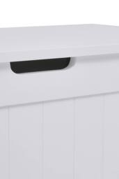 Living and Home White Wooden Storage Chest Organiser Box - thumbnail 6