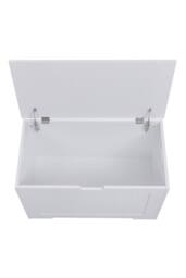 Living and Home White Wooden Storage Chest Organiser Box - thumbnail 4
